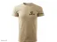 BHZ Tričko khaki s logem 3XL
