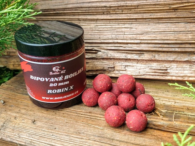 Dipované boilies ROBIN X - Vyber velikost: 20 mm