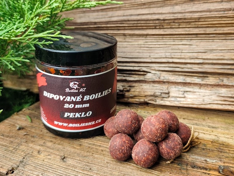 Dipované boilies PEKLO - Vyber velikost: 20 mm