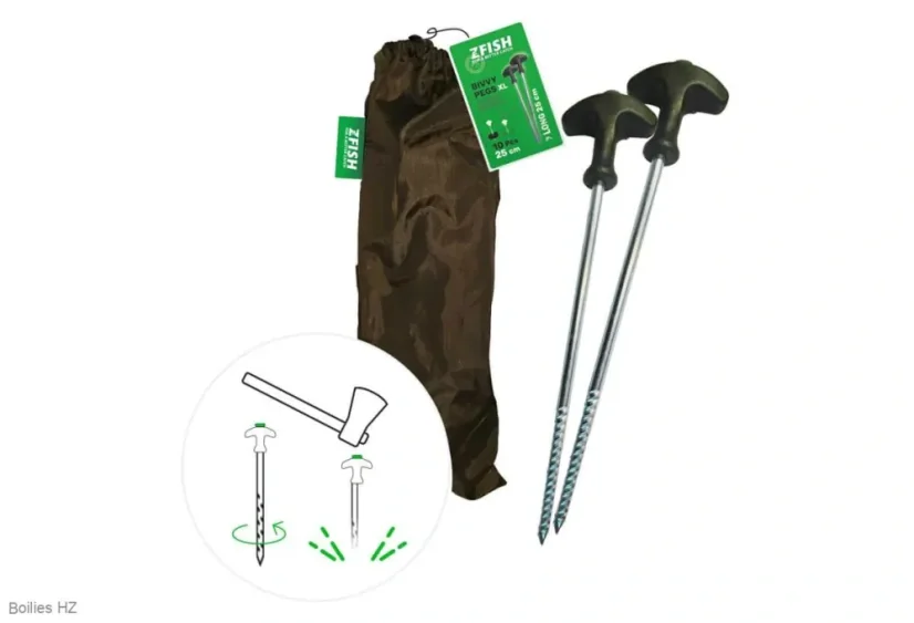 ZFISH KOLÍKY BIVVY PEG SET 25CM/10KS